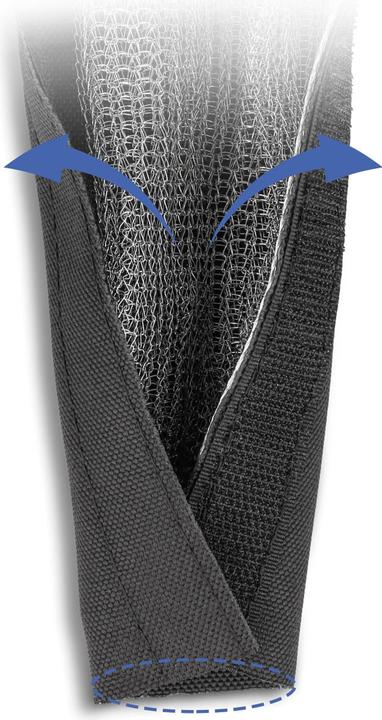 Actual product image Delock EMC braided shielding sleeving with Velcro fastener (Cable conduit, 100 cm)