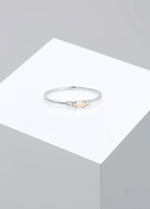 Immagine prodotto Elli Vintage Look mit Zirkonia Kristallen und Opal (52, 925 Argento)