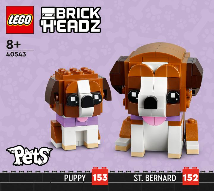 Image du produit LEGO BrickHeadz Bernhardiner 40543 (40543, LEGO Brickheadz, LEGO difficiles à trouver)