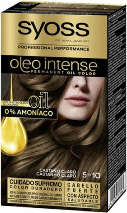 Actual product image Syoss OLIO INTENSE ink sin amoniaco #5.10-castaño claro 5 pz (5-10)