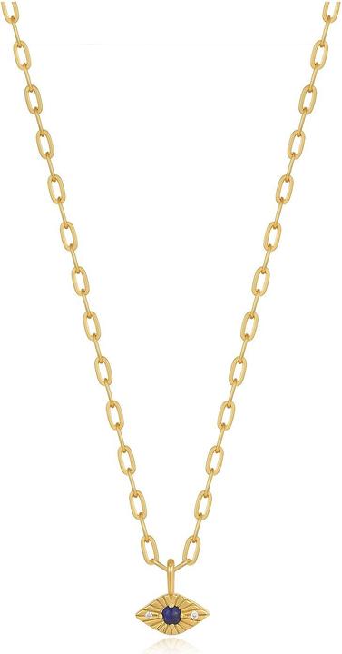 Ania Haie N039-02G-L Evil Eye Damen Halskette, verstellbar (925er Silber, 40 - 45 cm)