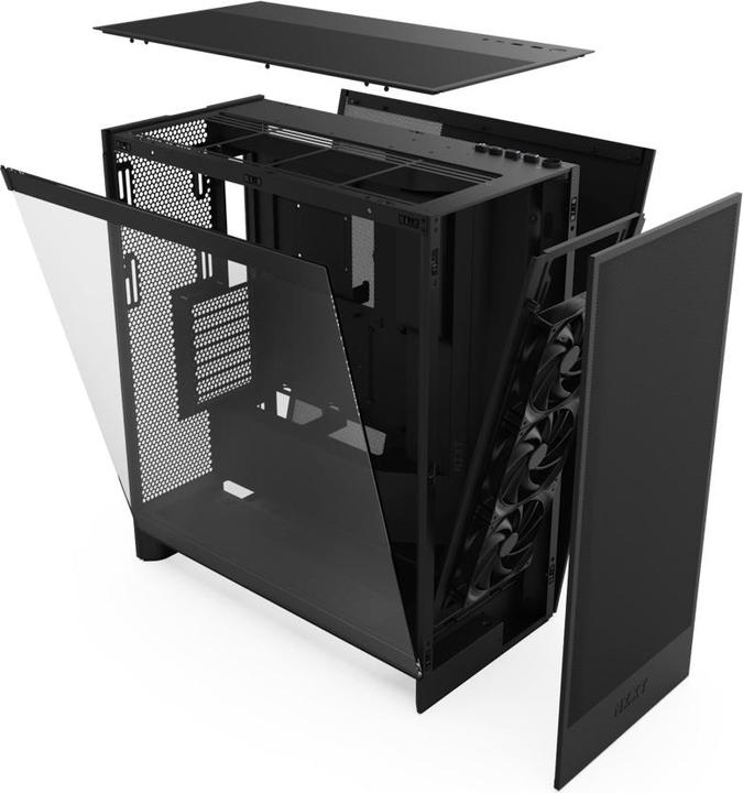 Produktbild NZXT H7 Flow (2024) Mid-Tower Case Black (ATX, Mini-ITX, mATX, E-ATX)