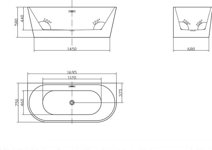 Actual product image Vente-unique Divina (245 l, 75 cm, 170 cm)