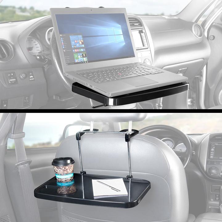 Produktbild Lescars Kfz-Universal-Klapptisch mit Getränkehalter