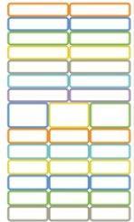 Actual product image Apli Pen labels, self-adhesive, assorted colours