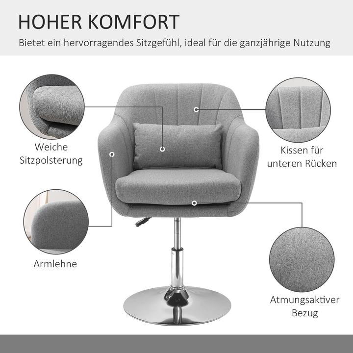Actual product image Homcom Office chair in a simple design