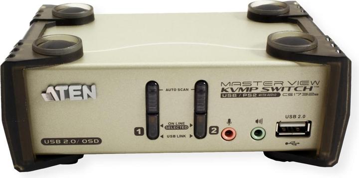 Immagine prodotto Aten CS1732B, switch KVM a 2 porte con hub USB