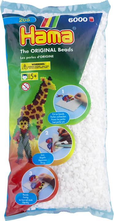 Image du produit Hama 205-01 Perles blanches 6000