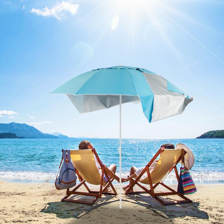Produktbild Relaxdays Strandmuschel Schirm (1.80 m)