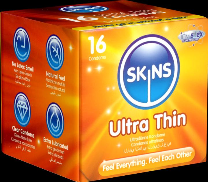 Actual product image Skins Ultra Thin Cube 16s (16 pcs.)