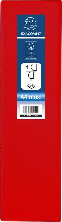 Image du produit Exacompta classeur à anneaux A4+ PVC/PU 4 anneaux 60mm dos 90mm (A4+, 90 mm, 60 pièce(s))