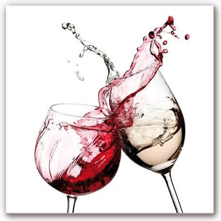 Immagine prodotto Trenddeko Bicchieri da vino - quadrati (70 x 70 cm)