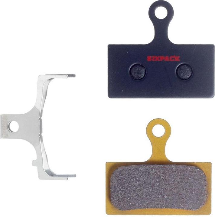 Image du produit Sixpack Plaquettes de frein Shimano XTR XT SLX frittées (Shimano, Metal fritte)
