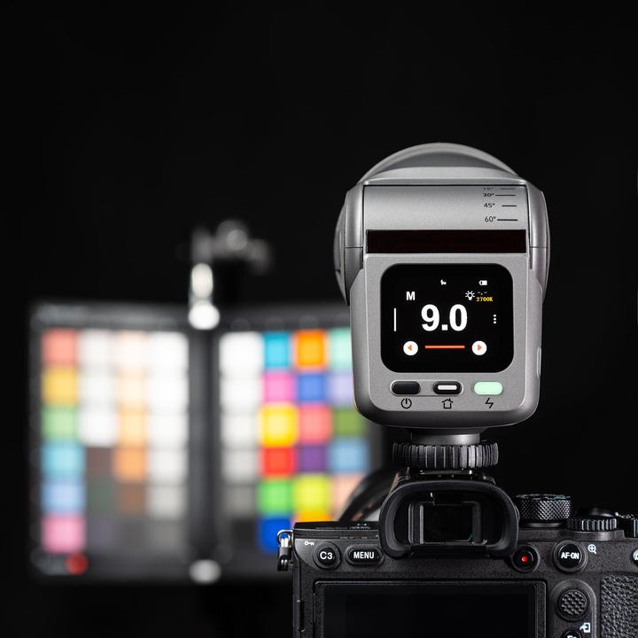 Produktbild Rollei 2-in-1 LED-Blitz I Bi-Color Dauerlicht I HS Freeze Q1 (Aufsteckblitz, Rollei)