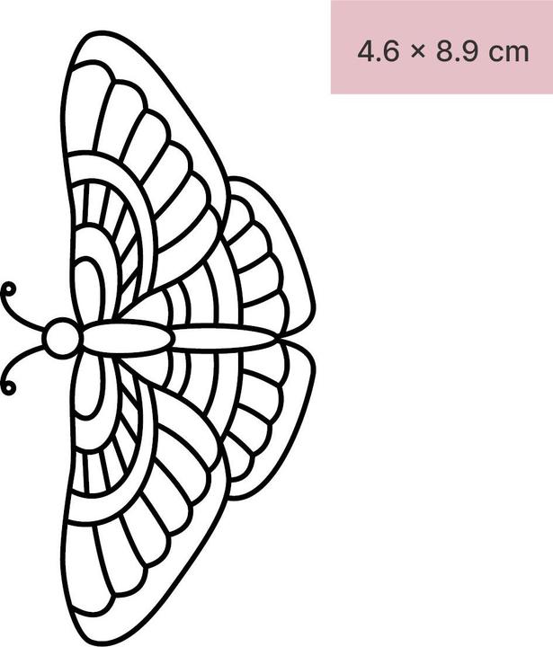 Actual product image minink Temporary tattoo - Artistic moth