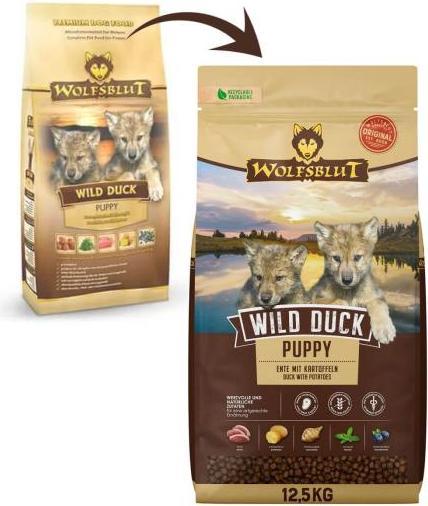 Produktbild Wolfsblut Wild Duck (Welpe + Kitten, 1 Stk., 12500 g)