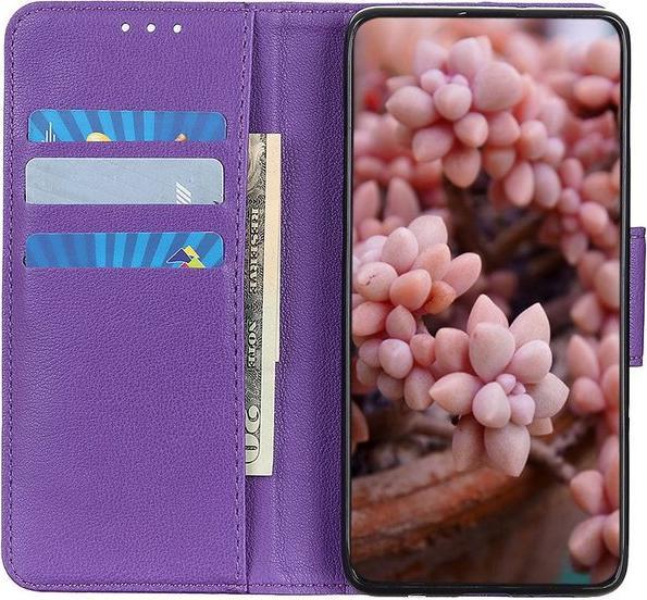 Actual product image MU Classic Litchi Leather Bookcover Series (Motorola Edge)