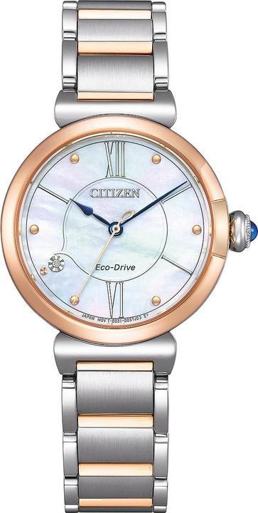 Produktbild Citizen EM1074-82D Eco-Drive Elegance Damenuhr 30mm 5ATM (Analoguhr, 30 mm)