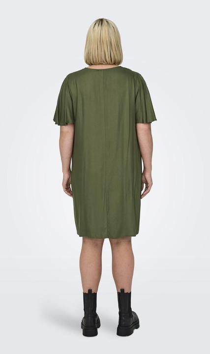 Produktbild Only Curvy V-Ausschnitt Kleid mit kurzen Ärmeln (54)