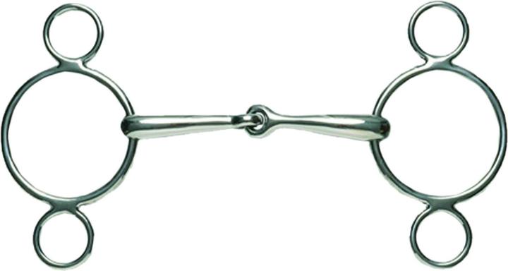 Korsteel Horses stainless steel single broken 2 ring snaffle