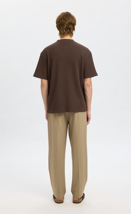 Actual product image Selected Homme Relaxed Fit Waffelmuster T-Shirt (L)
