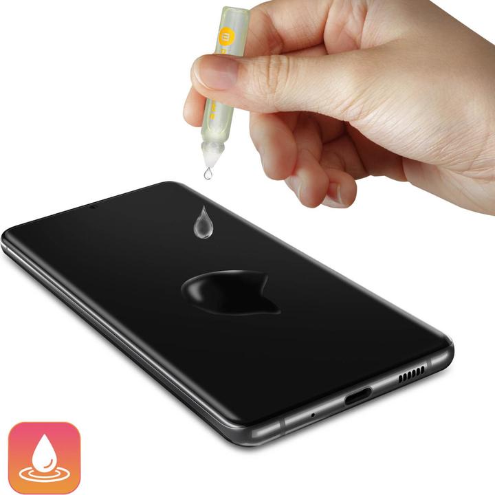 Actual product image prio Liquid glass screen protector with double nano coating (2 Piece, Huawei P50, Motorola Moto G54, Xiaomi 13T, Sony Xperia 1 IV, OnePlus 12R)