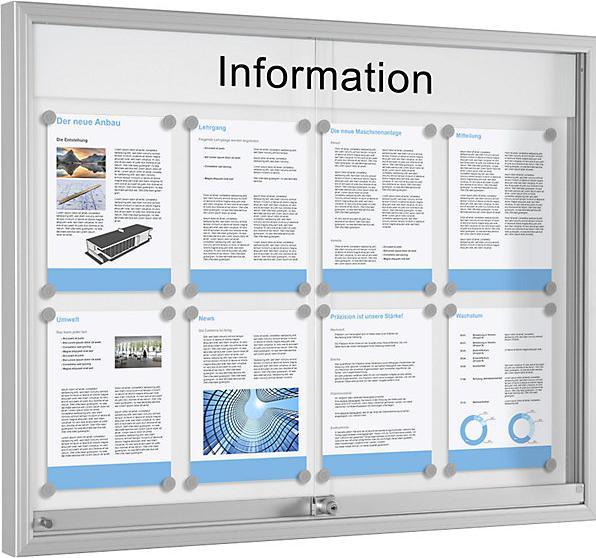 Immagine prodotto Schaar-Design Vetrina con porta scorrevole (Lavagna, 74,5 x 97,5 cm)