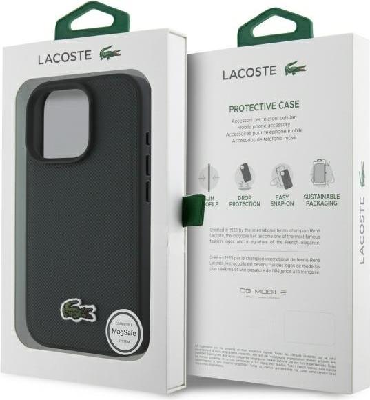 Produktbild Lacoste LCHMP16LPVCE iPhone 16 Pro 6.3" zielony/green hardcase Iconic Petit Pique (Apple iPhone 16 Pro)
