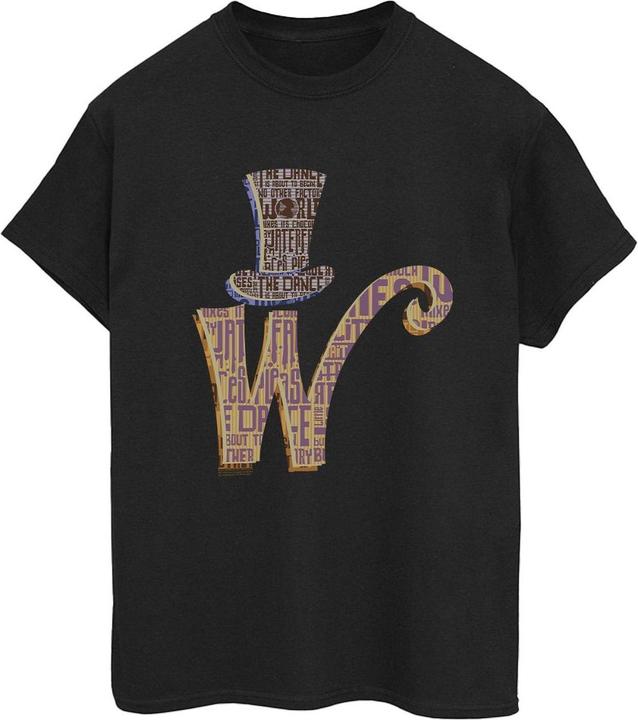 Willy Wonka & the Chocolate Factory W Logo Hat TShirt (XXL)