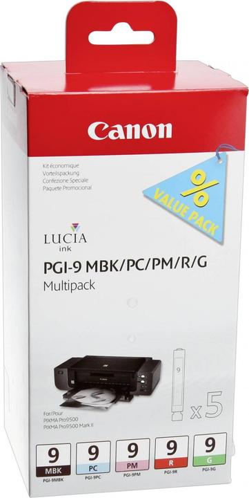 Actual product image Canon Pgi-9 (MBK, PC, PM, R, G)
