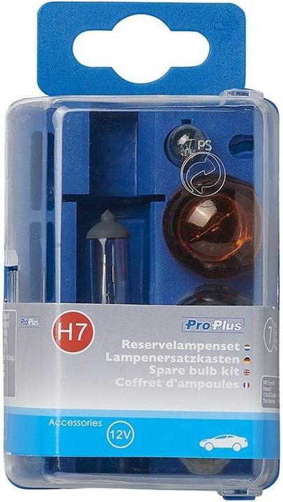 Produktbild ProPlus Lampenersatzkasten H7 7-teilig (21W orange) (T10)