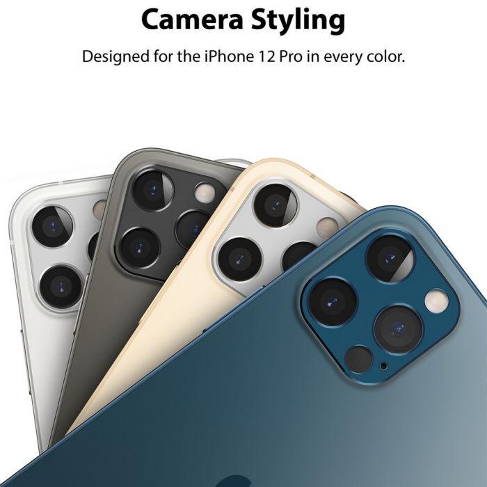 Immagine prodotto Ringke iPhone 12 Pro/12 Pro Max Fotocamera Styling isola protettiva Grigio (1 Pezzo/i, Apple iPhone 12 Pro, Apple iPhone 12 Pro Max)