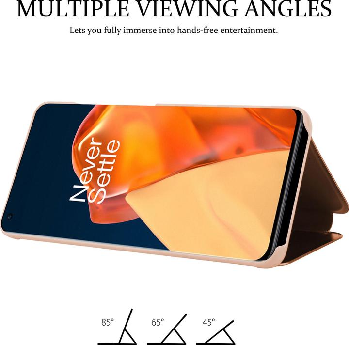 Actual product image Cadorabo Book Smart View Mirror Cover (OnePlus 9 Pro)