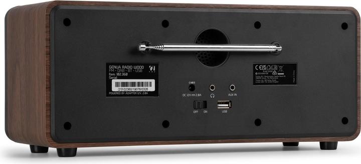 Produktbild Audizio DAB+ Radio Genua Braun, Radio Tuner: FM, DAB+ (FM, DAB+, Bluetooth)