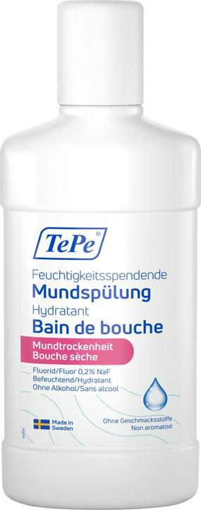 Produktbild TePe Feuchtigkeitsspendende Mundspühlung, ohne zusätzliche Geschmacksstoffe (500 ml, Mundspülung)