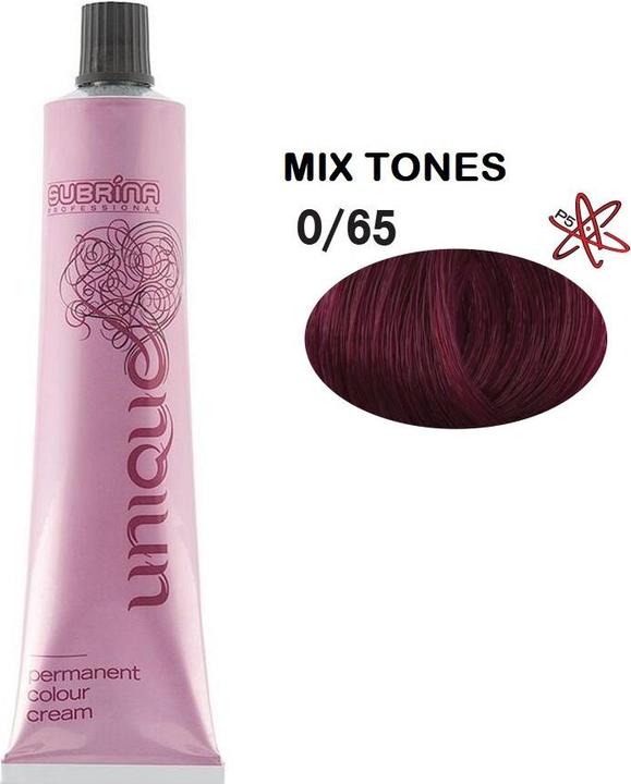 Image du produit Subrina Professional Unique Permanent Hair Dye 065 Mahogany - 100 Ml (065 Acajou)