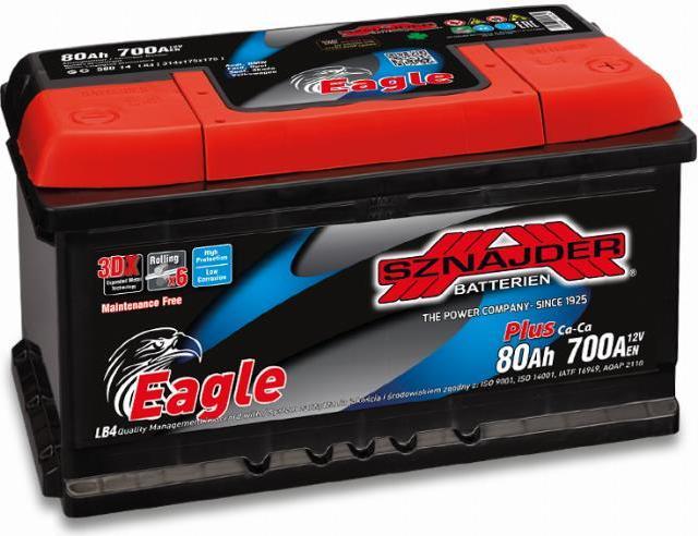 Produktbild Gens Ace BATTERY SZNAJDER EAGLE 12V/80AH/700A