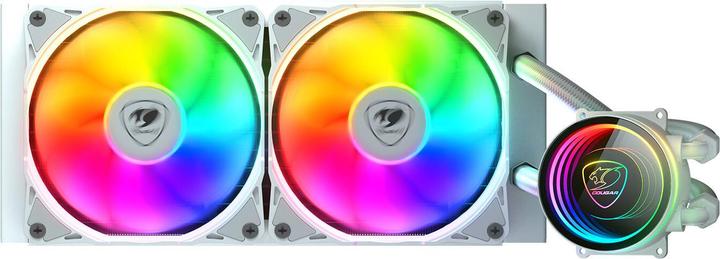 Actual product image Cougar Kit Watercooling AIO Poseidon Elite RGB - 240mm (Blanc)