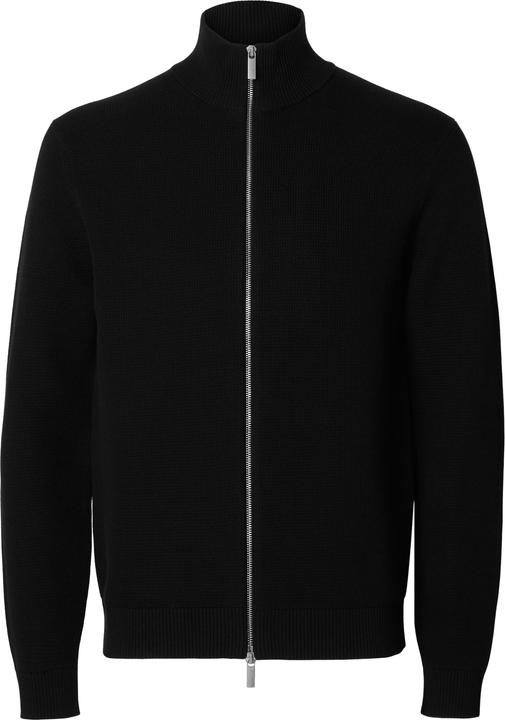 Selected Homme High Neck Reissverschluss Strickjacke