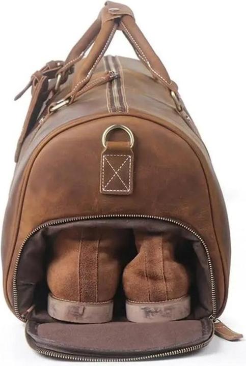 Actual product image Only-Bags.Store Leather Weekender Bag, Duffle Bag