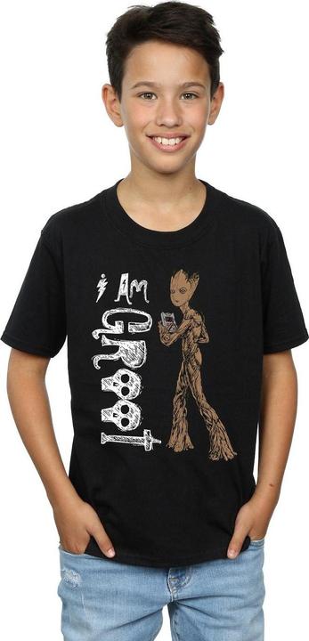 Actual product image Boys Avengers Infinity War I Am Teenage Groot T-Shirt (140, 146)