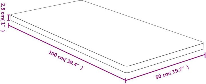 Immagine prodotto VidaXL Weston (50 x 2,5 x 100 cm)