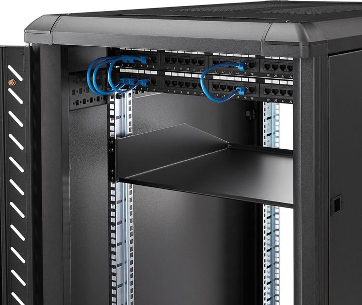 Actual product image StarTech 2u Fixed Rack Mount Shelf