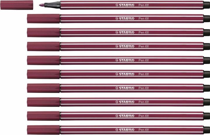 Etichetta energetica STABILO Pennarello premium - Penna 68 - confezione da 10 - viola (Cremisi, 10 x)
