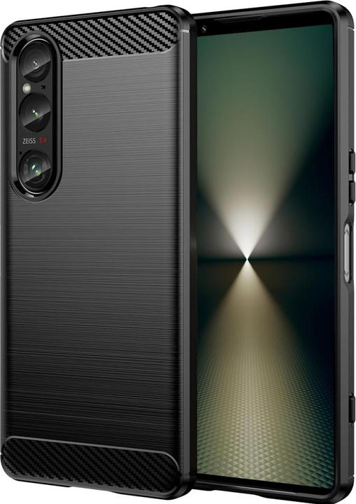 Screenguard Sony Xperia 1 VI Hülle Carbon Brushed Soft TPU (Sony Xperia 1 VI)