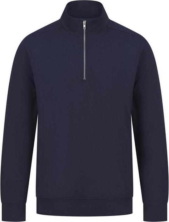 Henbury Sweatshirt mit kurzem Reissverschluss