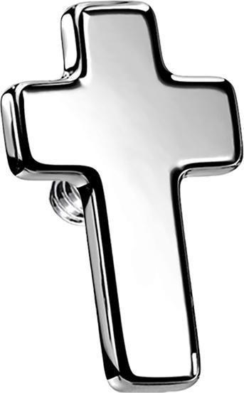 Immagine prodotto Star Piercing Croce dermica d'argento (senza ottone, Acciaio chirurgico 316L)