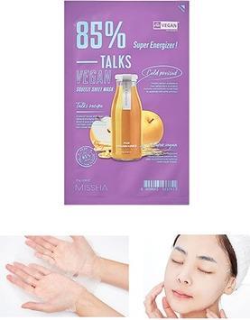 Missha Talks Vegan Squeeze Sheet Mask Revitalizing And Brightening Sheet Mask Based On Super (20 ml)