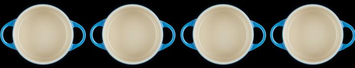 Actual product image Le Creuset Mini Cocotte Set AZURE