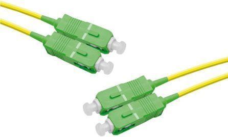 Image du produit Générique SC-APC/SC-APC duplex monomode OS2 9/125 Fiber patch cable yellow - 10 m (U/UTP, 10 m)